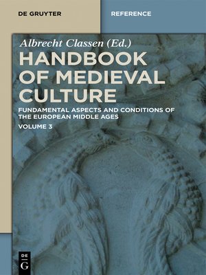 cover image of Handbook of Medieval Culture. Volume 3